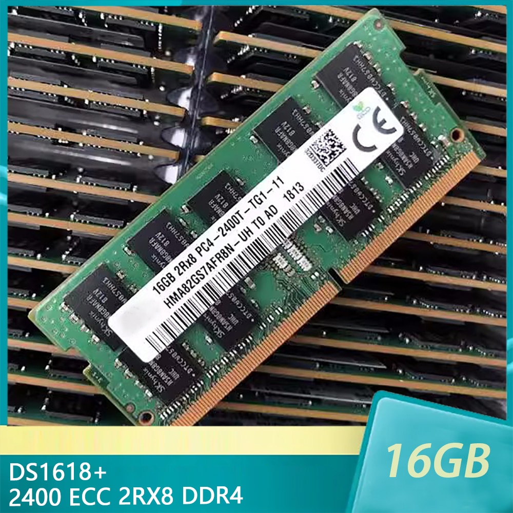 Synology NAS DS1618 + 16GB Ʈũ 丮  ޸, 16G 2400 ECC, 2RX8 DDR4, 1 